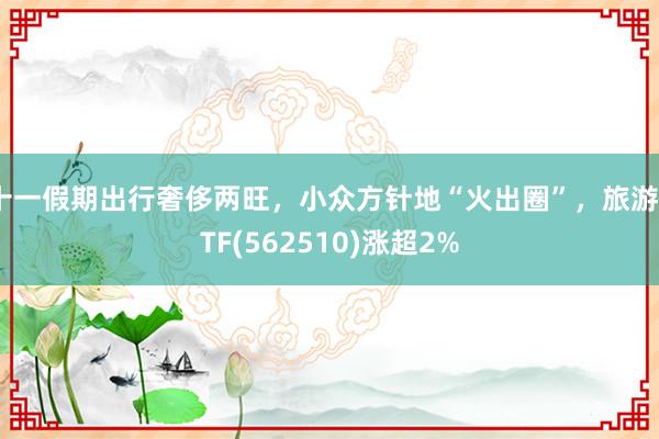 十一假期出行奢侈两旺，小众方针地“火出圈”，旅游ETF(562510)涨超2%