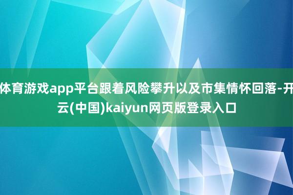 体育游戏app平台跟着风险攀升以及市集情怀回落-开云(中国)kaiyun网页版登录入口