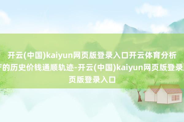开云(中国)kaiyun网页版登录入口开云体育分析资产的历史价钱通顺轨迹-开云(中国)kaiyun网页版登录入口